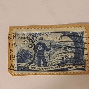 Vintage U.S. Postage Stamp - Future Farmers of America 3 Cent Stamp